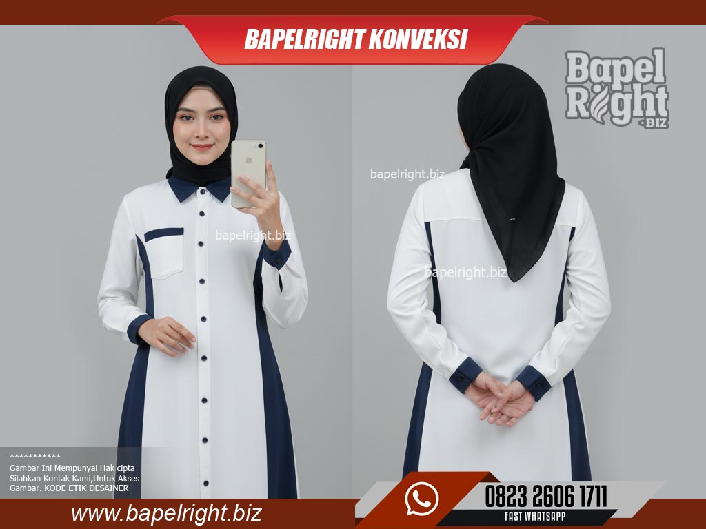 Gamis Pondok Putri Warna Putih